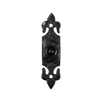 Türklingel KP1761 Lilie 120x30 mm Schmiedeeissen schwarz