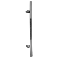 Stoßgriff T-Modell GPF30 38x20mm Edelstahl poliert mit Edelstahl gebürstet