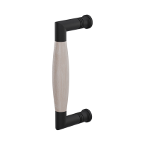 Stoßgriff Tonnen Modell Ika 157mm schwarz mit Eichen Whitewash