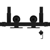 GPF0560.61 Doppel Schiebetürensystem Osa schwarz 220 cm