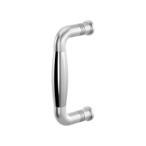 GPF4949.09A deurgreep Ika RVS geborsteld/RVS gepolijst gebogen130x60/114mm