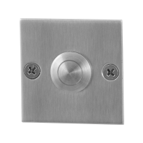 Türklingel GPF9827.08 quadratisch 50x50x2 mm Edelstahl gebürstet