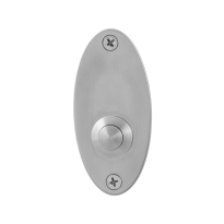 Türklingel GPF9827.03 oval 80x38x2 mm Edelstahl gebürstet