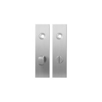 Kurze Schild GPF1100.15 WC63/8 normales Knopf edelstahl gebürstet