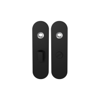 Kurze Schild GPF8100.10 WC57/5 großes Knopf schwarz