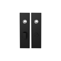 Kurze Schild GPF8100.15 WC63/8 großes Knopf schwarz