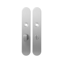 Langes Schild GPF1100.20 WC55/8 großes Knopf edelstahl gebürstet