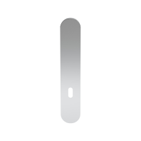 Langes Schild GPF1200.60 BB72 ohne Griffloch edelstahl poliert