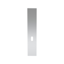 Langes Schild GPF1200.65 BB56 ohne Griffloch edelstahl poliert