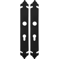 Langes Schild GPF6100.25 PC55 Schmiedeeisen schwarz