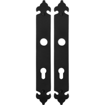 Langes Schild GPF6100.25 PC72 Schmiedeeisen schwarz