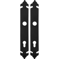 Langes Schild GPF6100.25 PC85 Schmiedeeisen schwarz