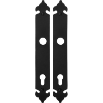 Langes Schild GPF6100.25 PC92 Schmiedeeisen schwarz