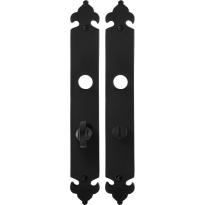 Langes Schild GPF6100.25 WC63/8 Schmiedeeisen schwarz