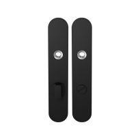 Langes Schild GPF8100.20 WC72/8 großes Knopf schwarz