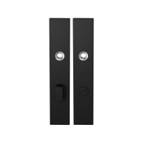 Langes Schild GPF8100.25 WC72/8 großes Knopf schwarz