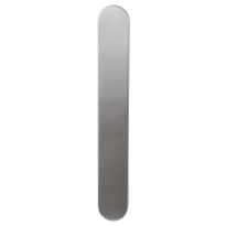 Langes Schild XL GPF1200.70 blind ohne Griffloch edelstahl gebürstet