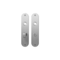 Platte Schild GPF1100.12 WC57/5 normales Knopf edelstahl gebürstet