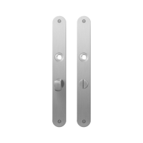 Platte Schild GPF1100.23 WC57/5 normales Knopf edelstahl gebürstet