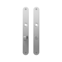 Platte Schild GPF1100.23 WC63/8 normales Knopf edelstahl gebürstet