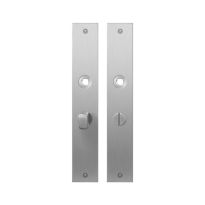 Platte Schild GPF1100.27 WC55/8 normales Knopf edelstahl gebürstet
