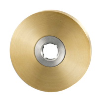 Rosette GPF1100.00P4L/R 50x8mm PVD Messing Satin links-/rechtsdrehend