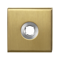Rosette GPF1100.02P4L 50x50x8mm PVD Messing Satin linksdrehend