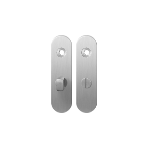 Kurze Schild GPF1100.10 WC57/5 normales Knopf edelstahl gebürstet