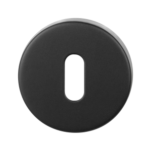 Schlüsselrosette 53x10mm schwarz