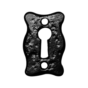 Schlüsselrosette KP1501 46x30mm Schmiedeeisen schwarz