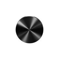 Blindrosette GPF0900VRP5 53x6mm PVD Schwarz