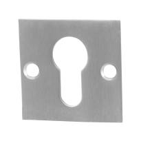 Zylinderrosette GPF0902.08 50x50x2mm Edelstahl gebürstet