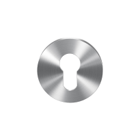 Zylinderrosette GPF0902VR 53x6mm Edelstahl gebürstet