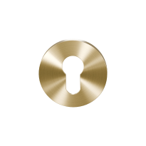 Zylinderrosette GPF0902VRP4 53x6mm PVD Satin Messing