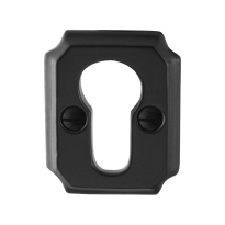 Zylinderrosette GPF6902.02 51x40x6mm Schmiedeeisen schwarz