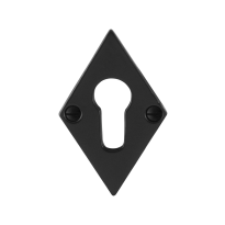 Zylinderrosette GPF6902.07 83x52x4mm Schmiedeeisen schwarz