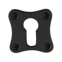 Zylinderrosette GPF6902.09 52x52x5mm Schmiedeeisen schwarz