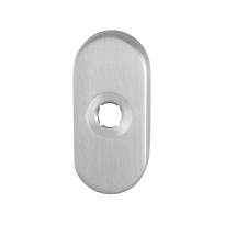 Rosette GPF1100.04 70x32x10mm Edelstahl gebürstet