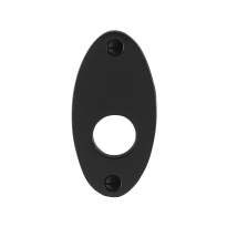 Rosette GPF6100.03 82x40x4mm Schmiedeeisen schwarz