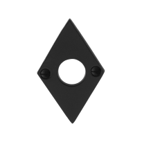 Rosette GPF6100.07 83x52x4mm Schmiedeeisen schwarz