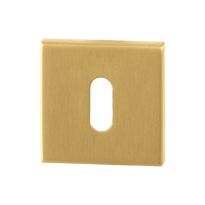 Schlüsselrosette GPF0901.02P4 50x50x8mm PVD Satin Messing
