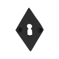 Schlüsselrosette GPF6901.07 83x52x4mm Schmiedeeisen schwarz