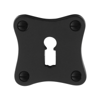 Schlüsselrosette GPF6901.09 52x52x4mm Schmiedeeisen schwarz