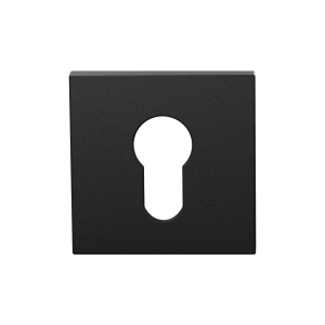 Zylinderrosette GPF199E 53x53x6,5 mm Schwarz