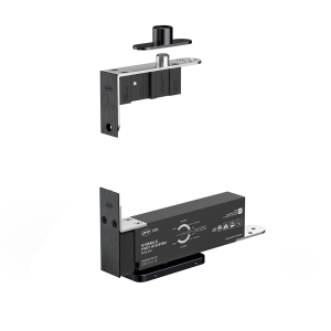 JNF Türscharnier einstellbar bis 3 mm, Türgewicht max. 100 kg, titanium black