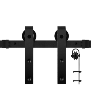 GPF0500.61 Schiebetürsystem Lanka schwarz 400 cm (2 x 200 cm Schiene)