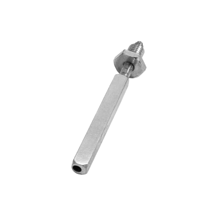 Wechselstift exentrisch fest/drehbar M10x25mm/8x8x75mm i.A. Türstärke 40mm