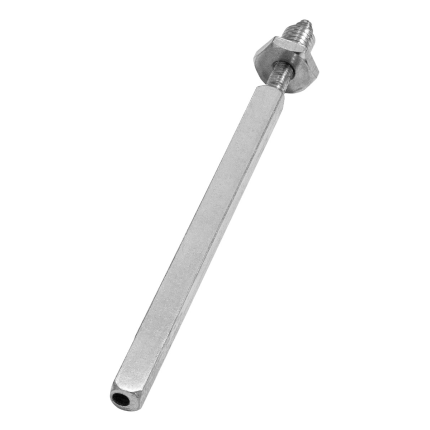 Wechselstift exentrisch fest/drehbar M10x35mm / 8x8x120mm i.A. Türstärke 74mm