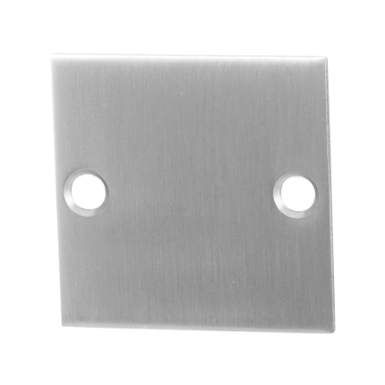 Blindrosette GPF0900.08 50x50x2mm Edelstahl gebürstet