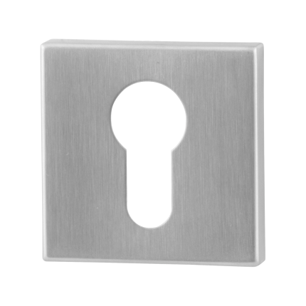 Zylinderrosette GPF0902.02 50x50x8mm Edelstahl gebürstet